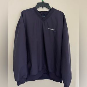 navy blue pull over